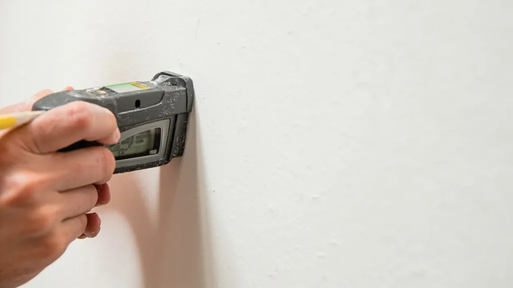 How to find studs in fragile walls for mounting shelves