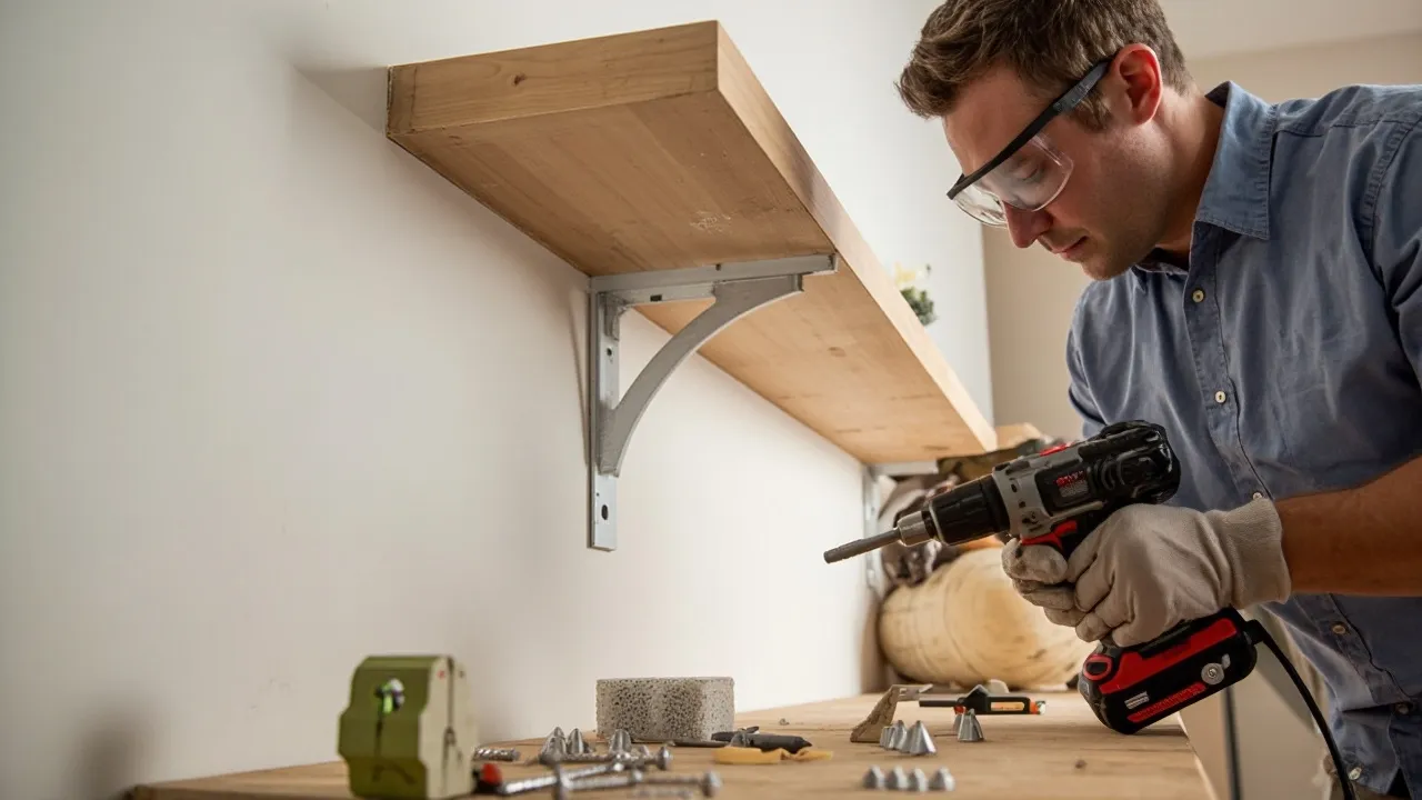 How to mount shelves on fragile walls without damaging them