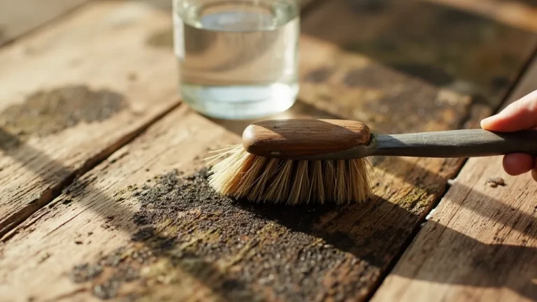 removing mold smell from stored wood